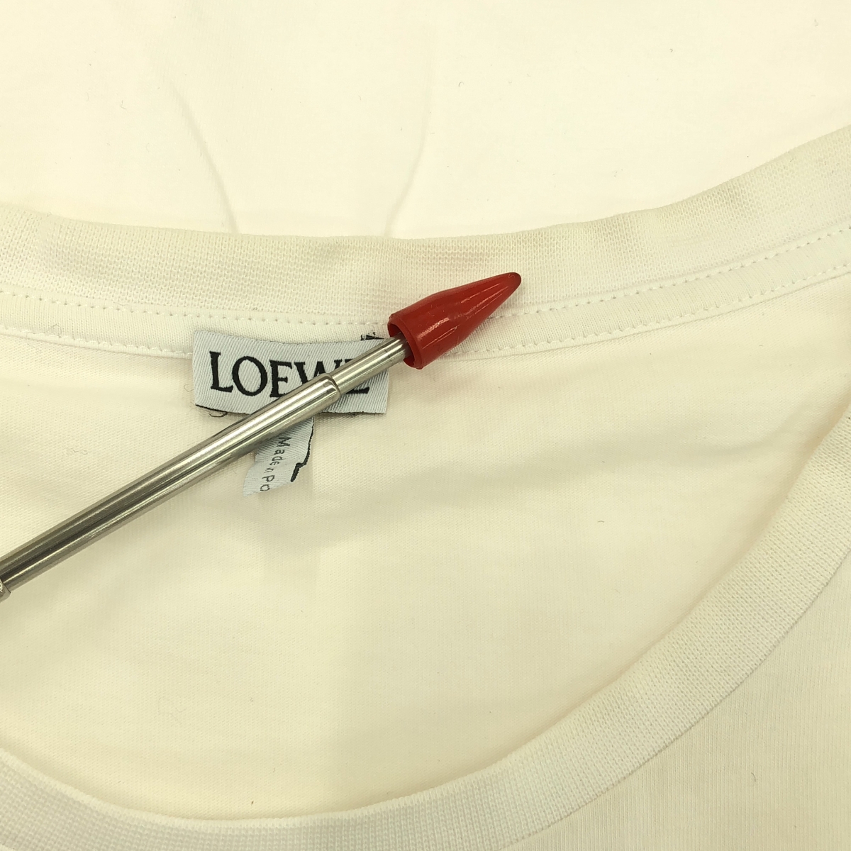 LOEWE / ロエベ コットン ロゴ 刺しゅう ワイド Tシャツ