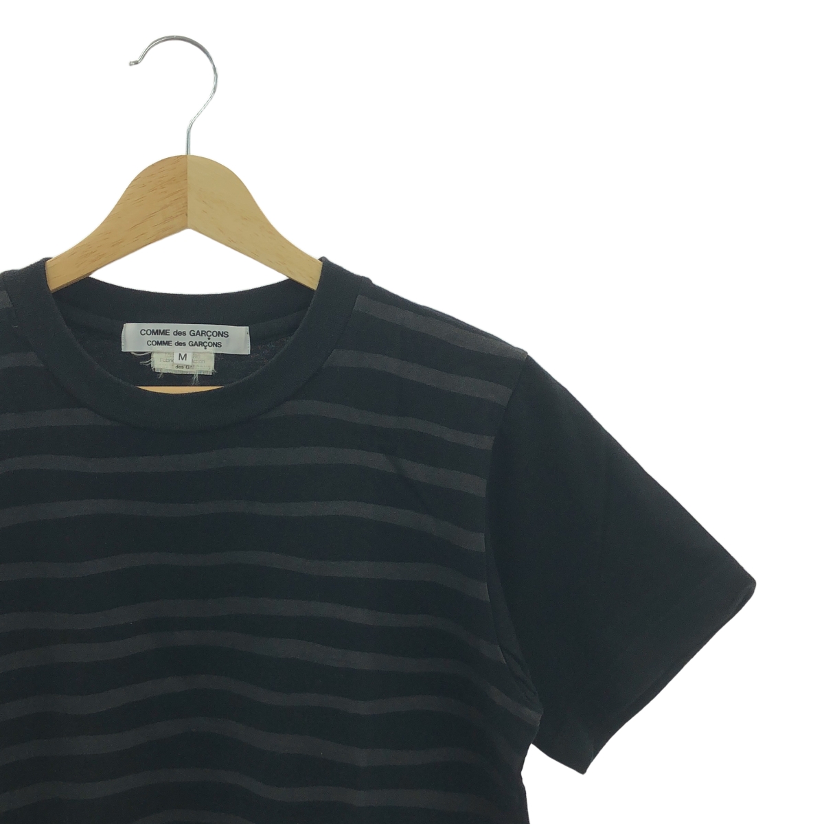 COMME des GARCONS COMME des GARCONS / コムコム フロントボーダー コットン Tシャツ