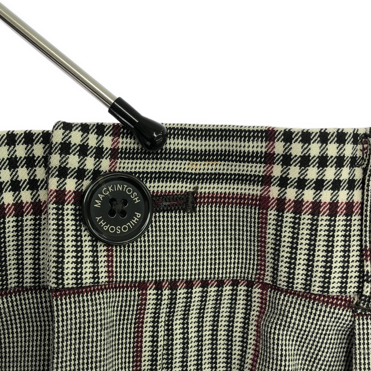 MACKINTOSH PHILOSOPHY / マッキントッシュフィロソフィー チェック タック スラックス パンツ