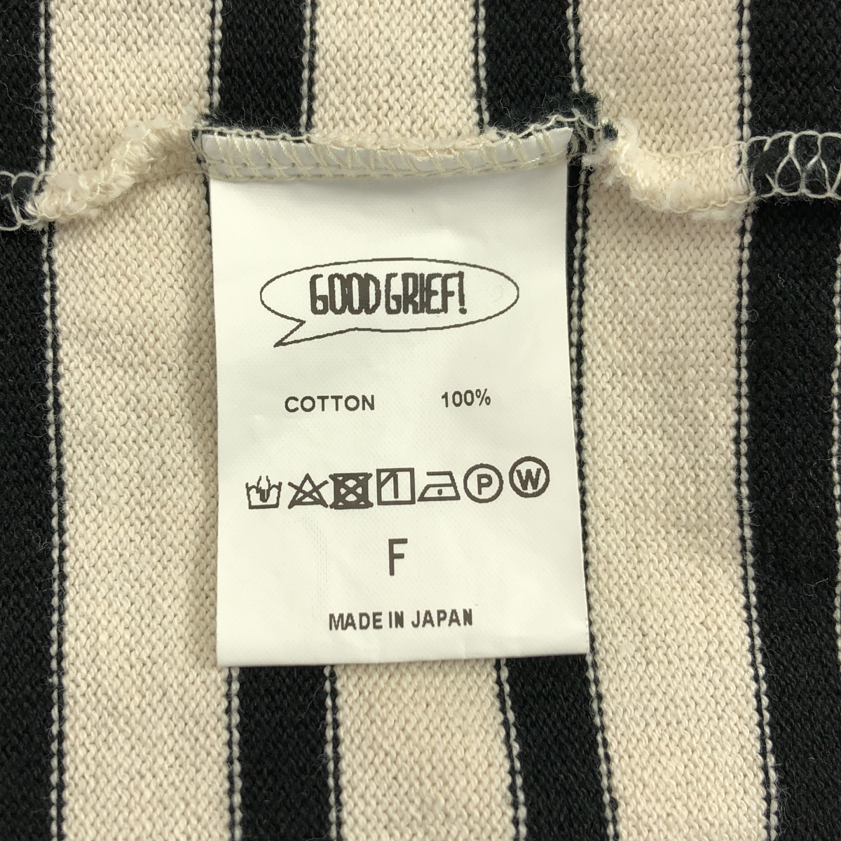 L'Appartement / アパルトモン × GOOD GRIEF / グッドグリーフ MIDDLE BORDER TOP / ボーダー バスク オーバー カットソー