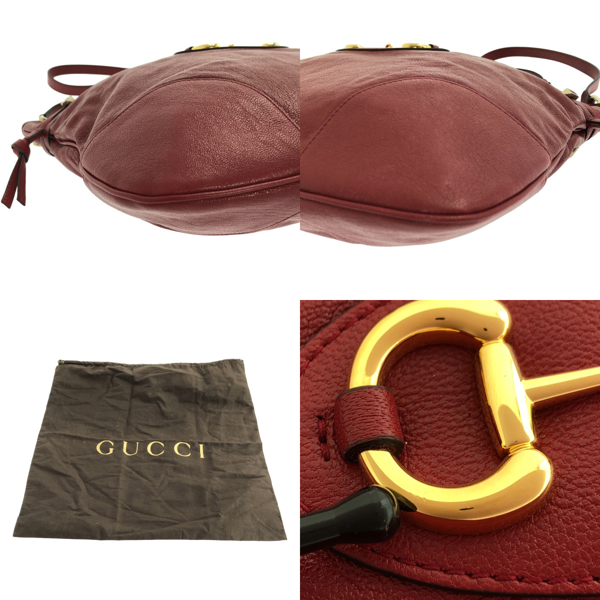GUCCI / グッチ ホースビットレザー ショルダー バッグ / 602089