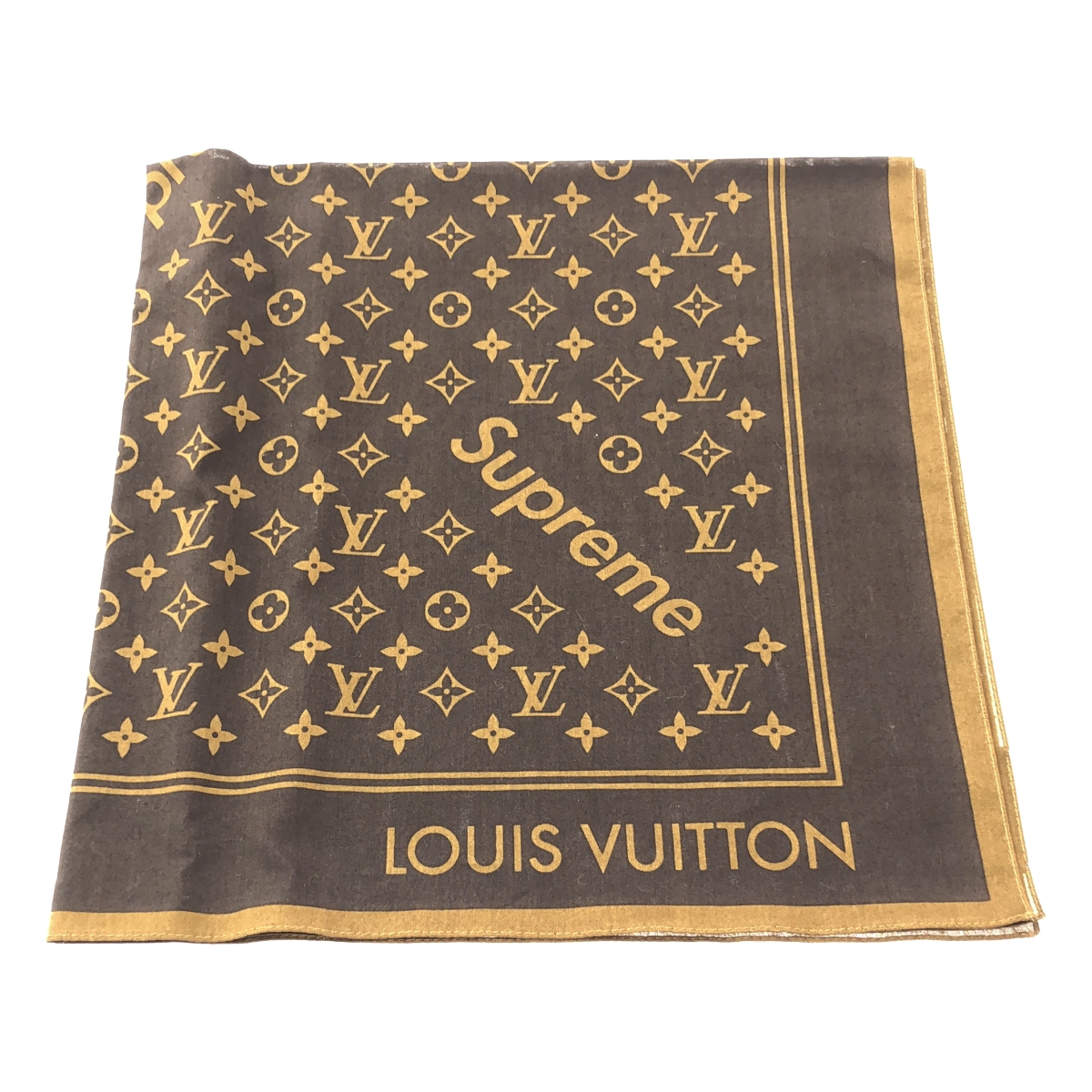 Louis Vuitton / ルイヴィトン × supreme ロゴ モノグラム バンダナ スカーフ ストール
