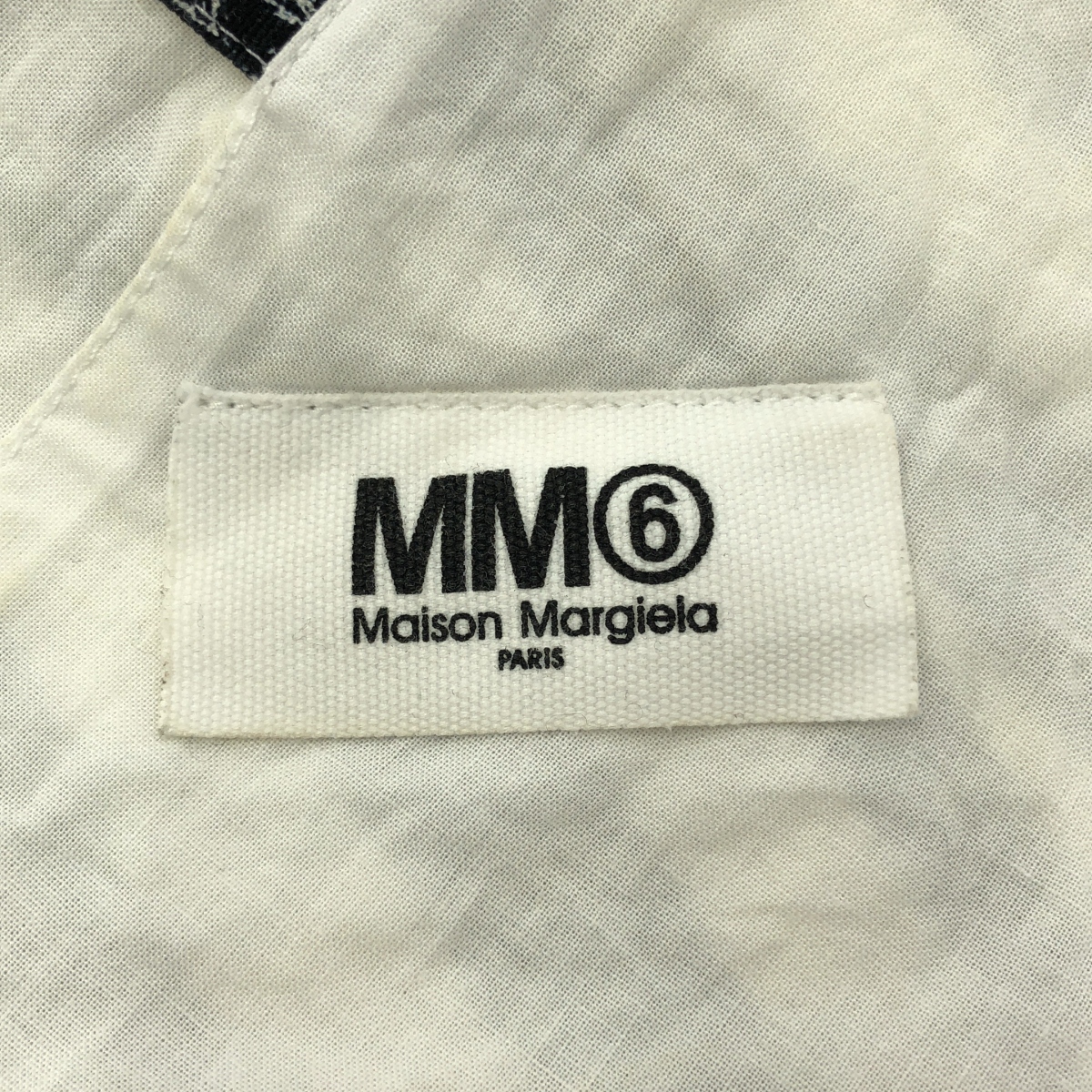 MM6 Maison Margiela / エムエムシックスメゾンマルジェラ ストライプ柄 ヴィンテージプリント ジャパニーズ トート バッグ