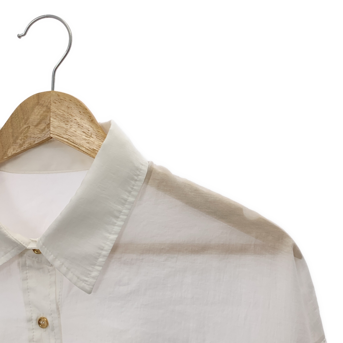 その他 シアー クロップド シャツ