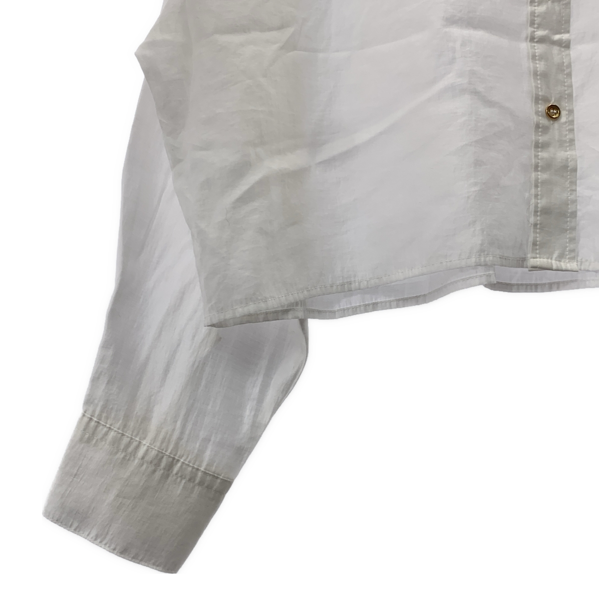 その他 シアー クロップド シャツ