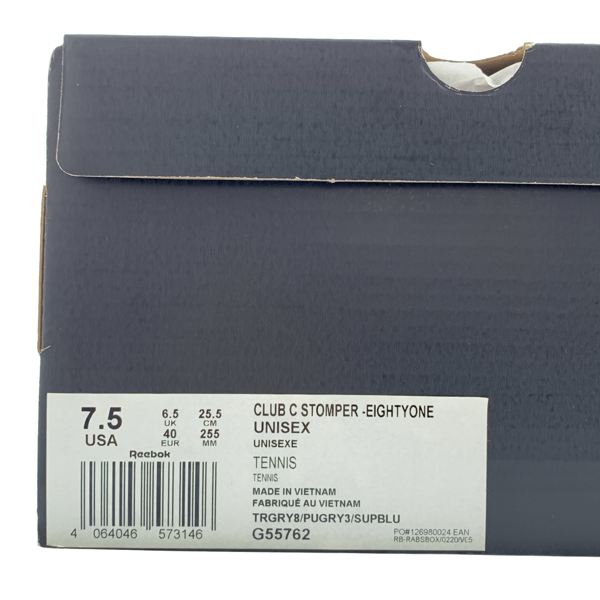 Reebok / リーボック CLUB C STOMPER - EIGHTYONE / G55762 ロゴ ローカット スニーカー