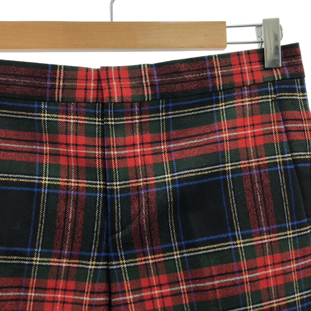 Drawer / ドゥロワー チェック ウール ストレートパンツ