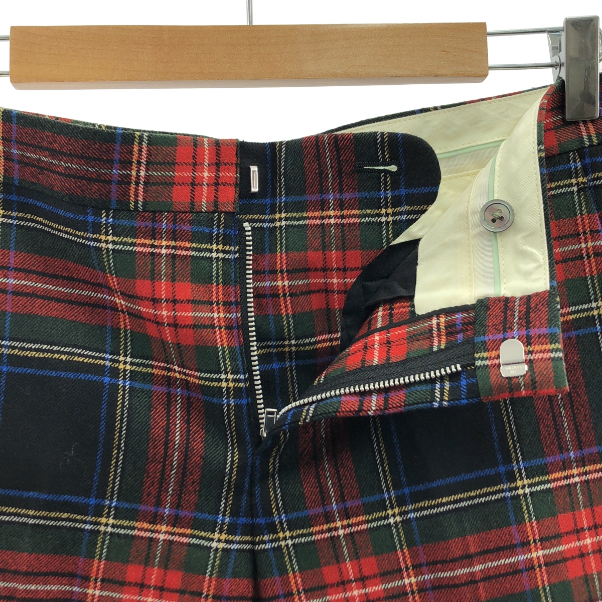 Drawer / ドゥロワー チェック ウール ストレートパンツ