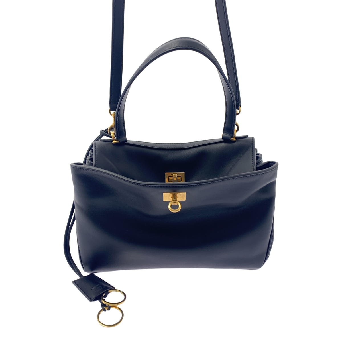 BALENCIAGA / バレンシアガ Rodeo ロデオ / 2way スムースカーフスキン スモール ハンドバッグ