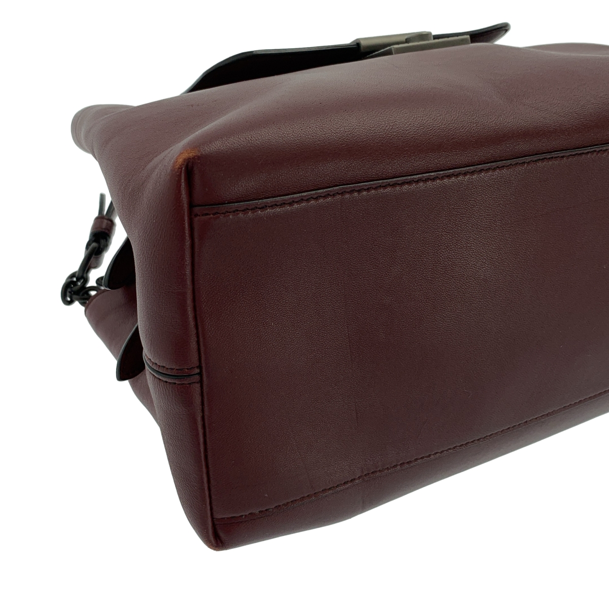 BOTTEGA VENETA / ボッテガヴェネタ レザー チェーンハンドル フラップ トートバッグ