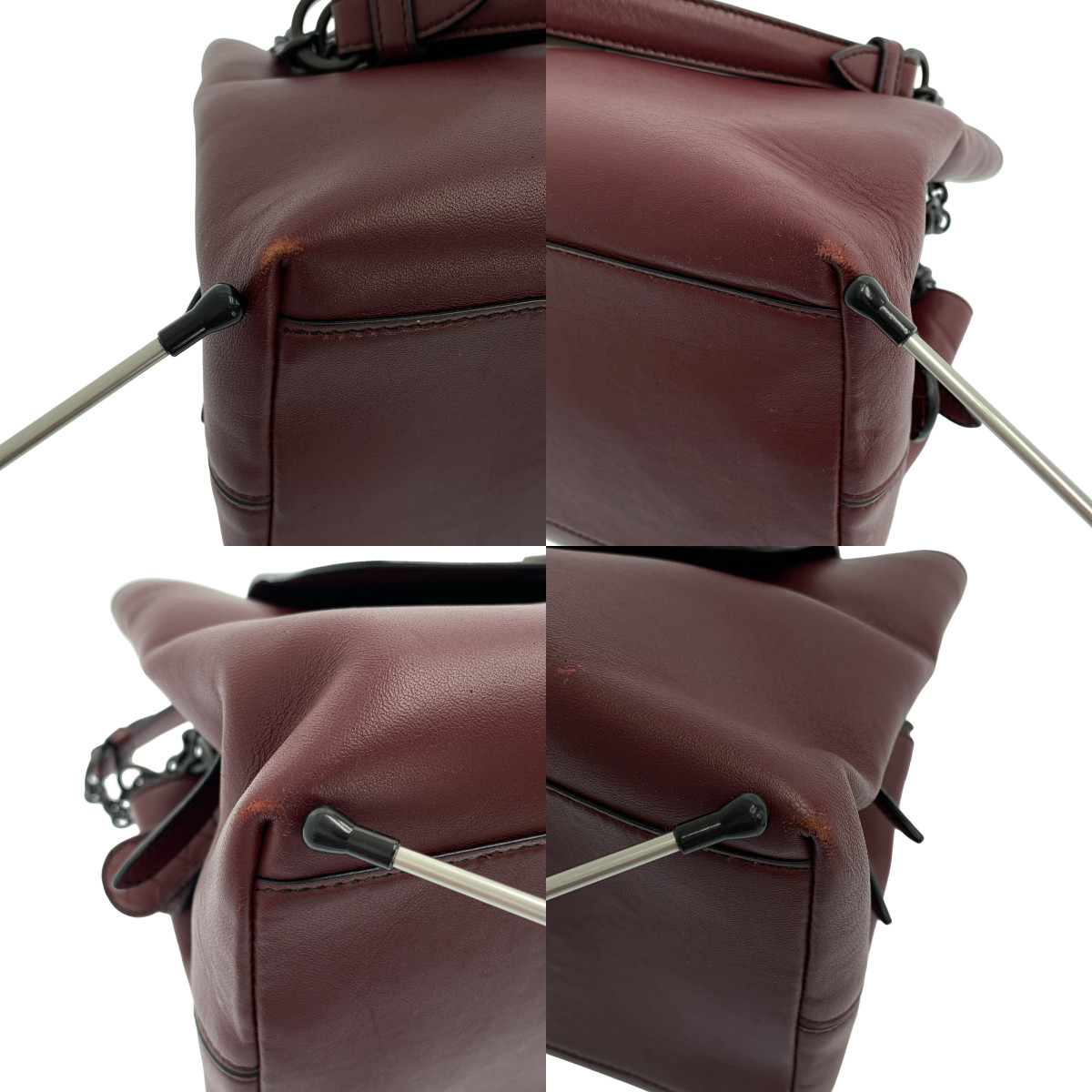 BOTTEGA VENETA / ボッテガヴェネタ レザー チェーンハンドル フラップ トートバッグ