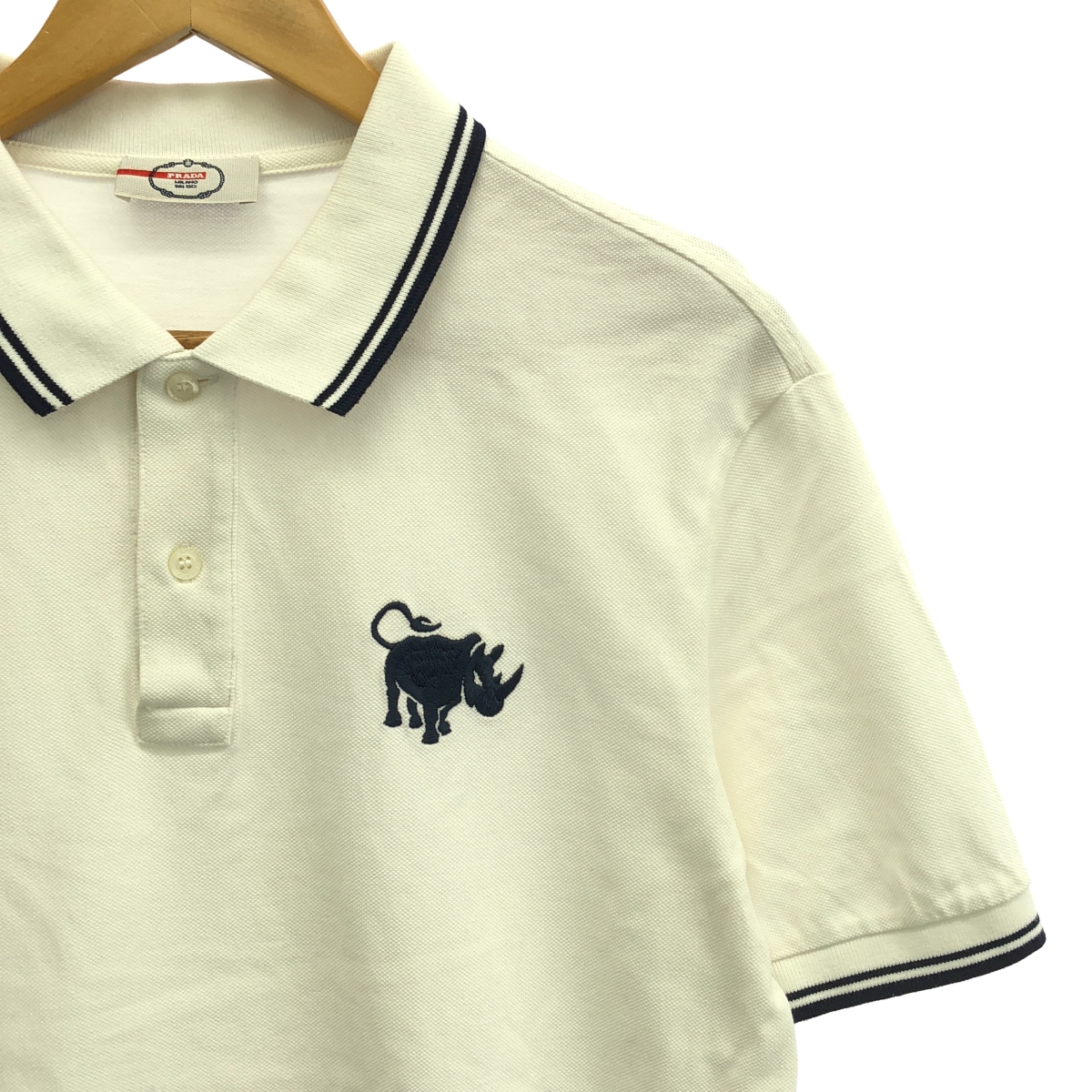 PRADA / プラダ コットン 刺しゅう ポロシャツ