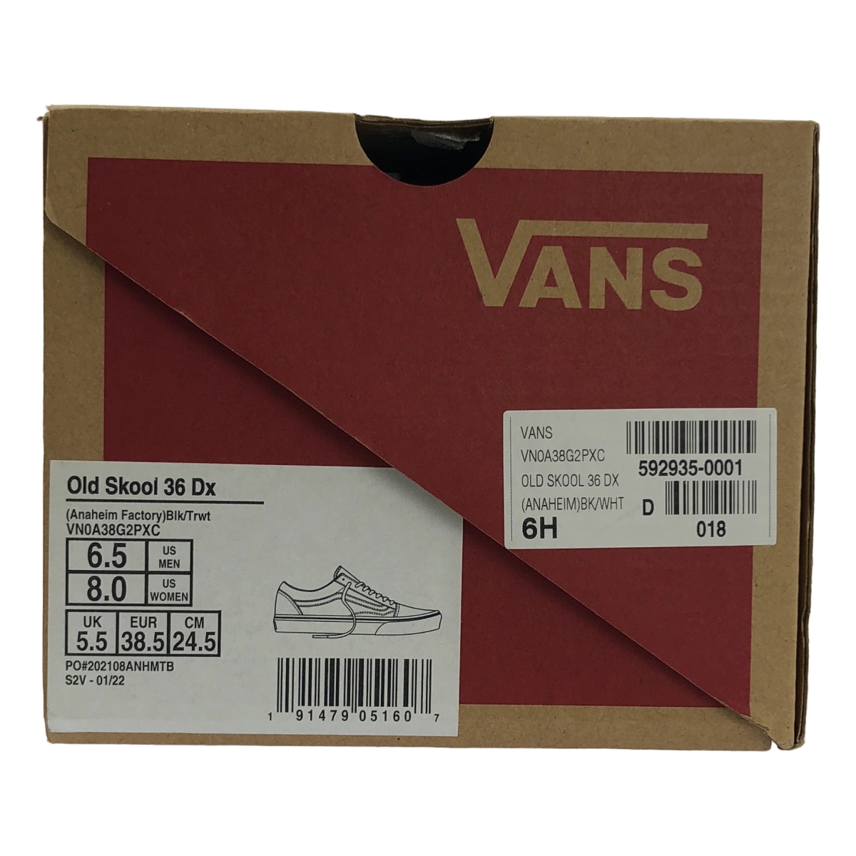 VANS / バンズ OLD SKOOL 36 DX ANAHEIM FACTORY オールドスクール 36 デラックス アナハイムファクトリー スニーカー