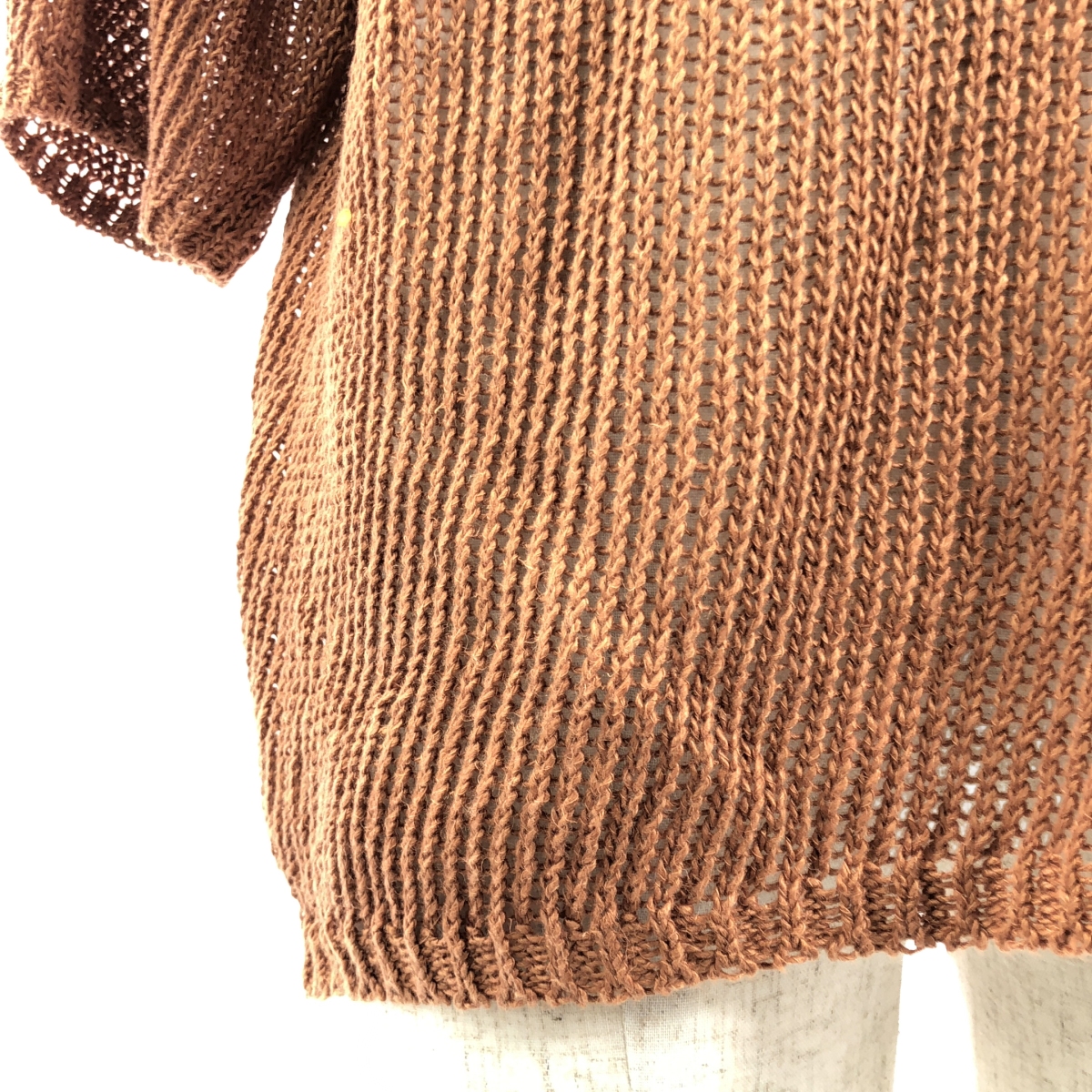 ARTS&SCIENCE / アーツアンドサイエンス リネン オーバー ニット カットソー