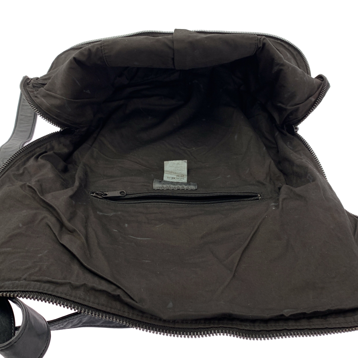 YOHJI YAMAMOTO POUR HOMME / ヨウジヤマモトプールオム PRODUCT DYEING HORSE FLAP SHOULDER BAG レザーショルダーバッグ