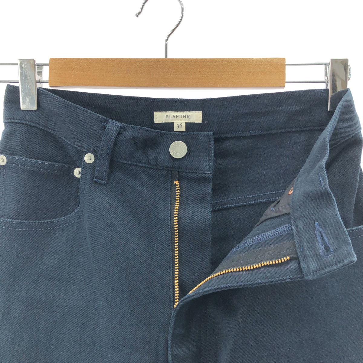 BLAMINK / ブラミンク バックポケット ストレートパンツ