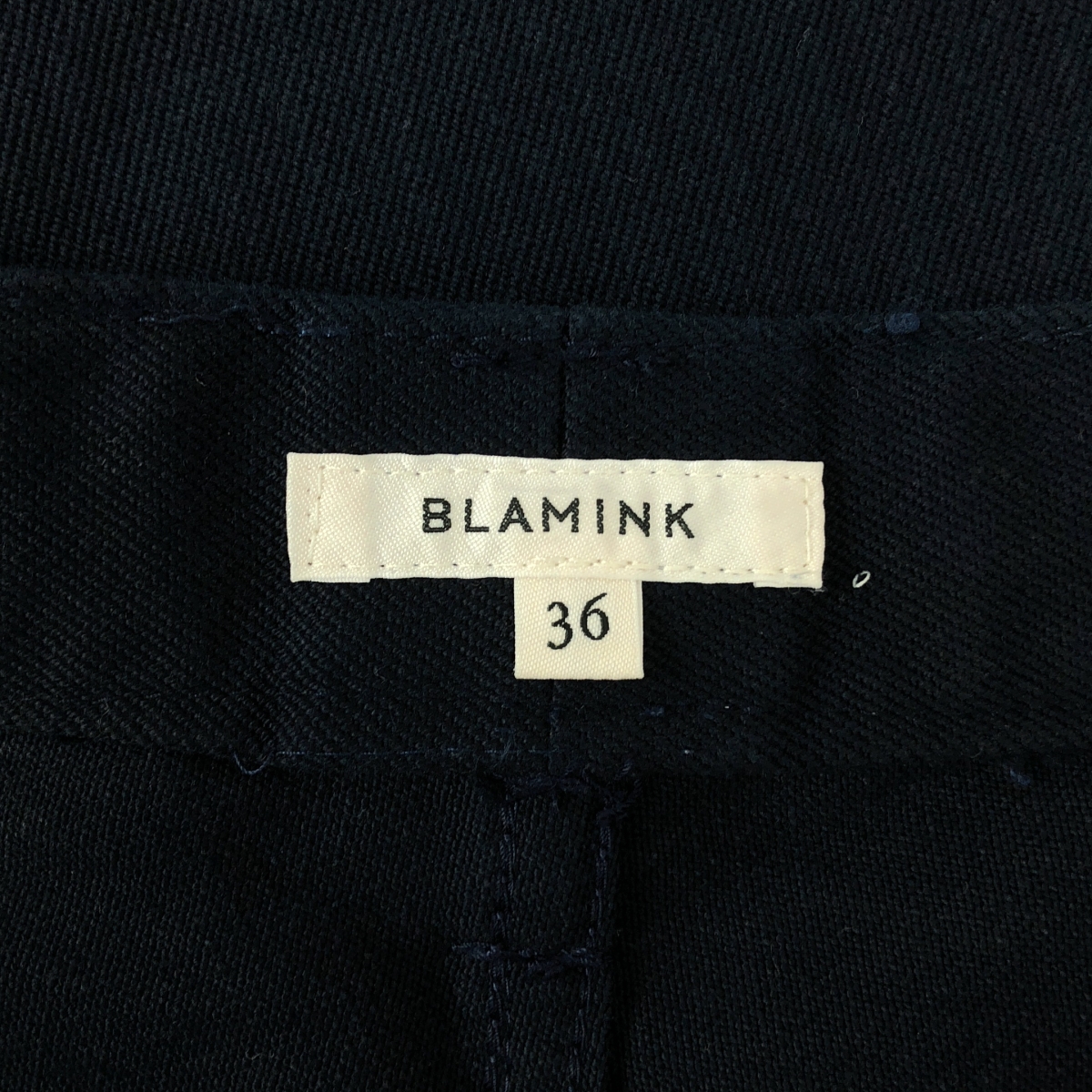 BLAMINK / ブラミンク バックポケット ストレートパンツ