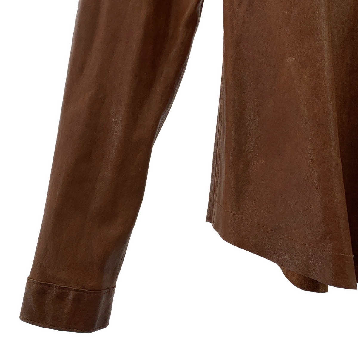 FRANK LEDER / フランクリーダー 羊革 ラムレザー メタルボタン シャツ ジャケット