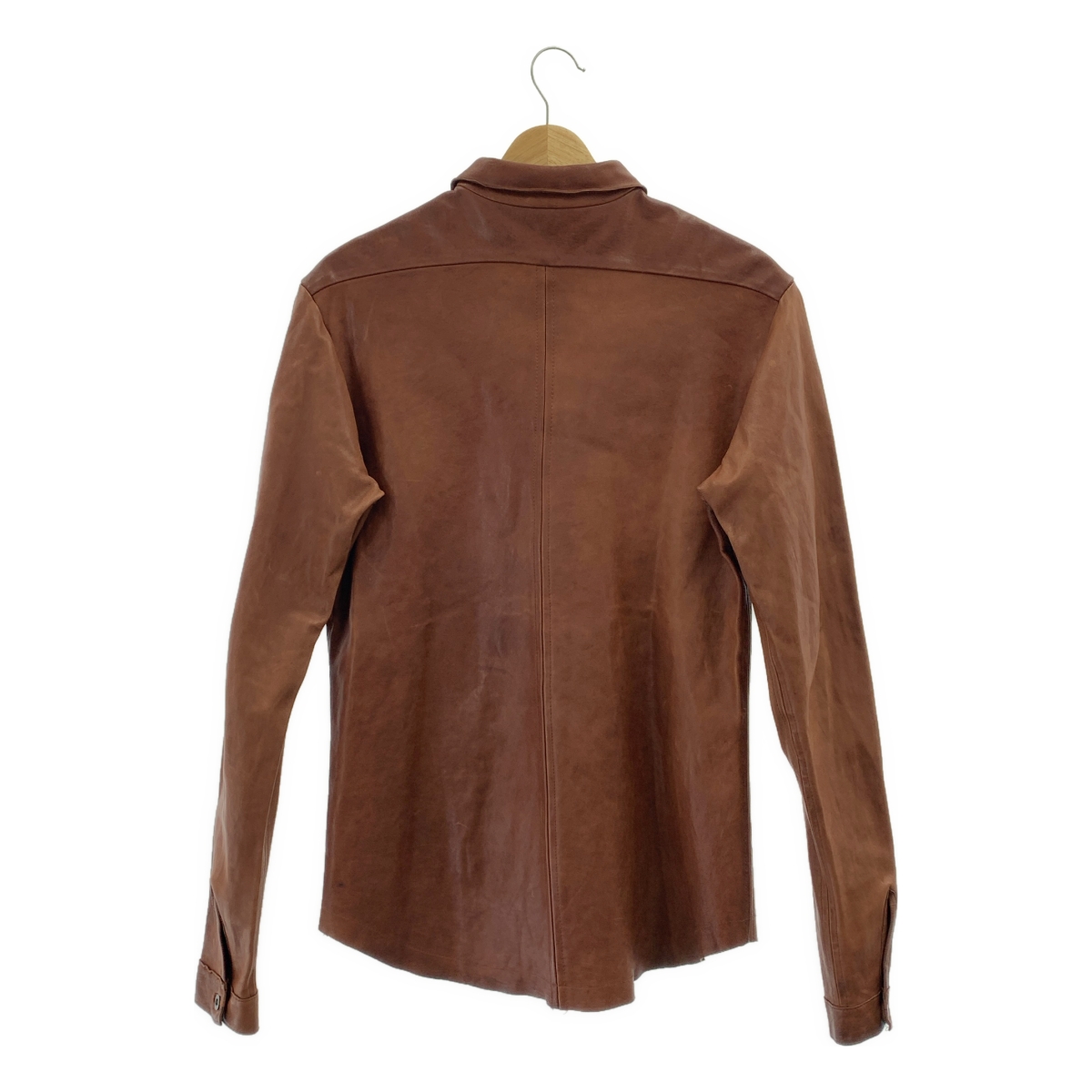 FRANK LEDER / フランクリーダー 羊革 ラムレザー メタルボタン シャツ ジャケット