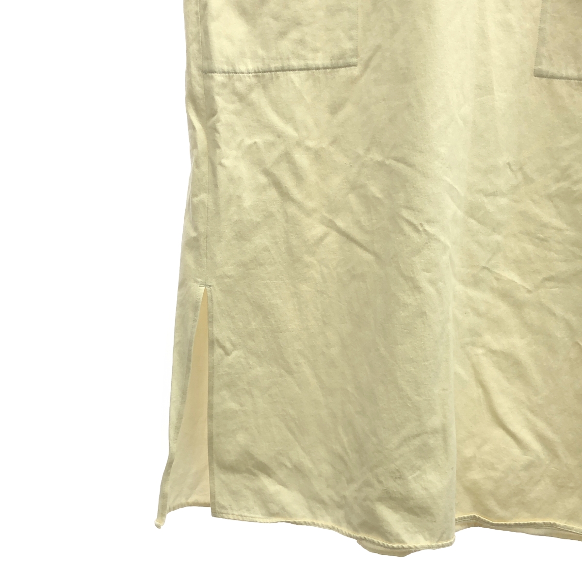 PLAIN PEOPLE / プレインピープル キーネック スリット ロング シャツ ワンピース