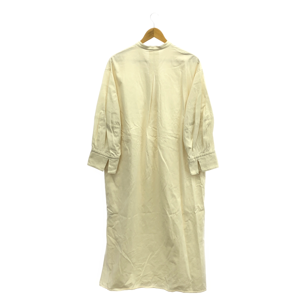 PLAIN PEOPLE / プレインピープル キーネック スリット ロング シャツ ワンピース