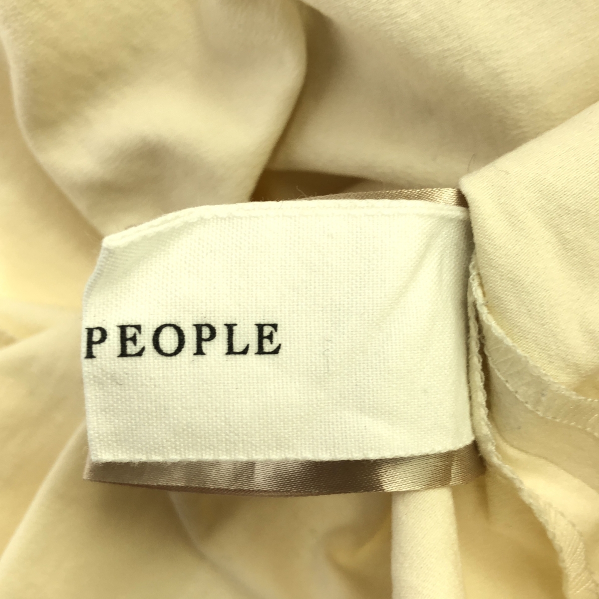 PLAIN PEOPLE / プレインピープル キーネック スリット ロング シャツ ワンピース