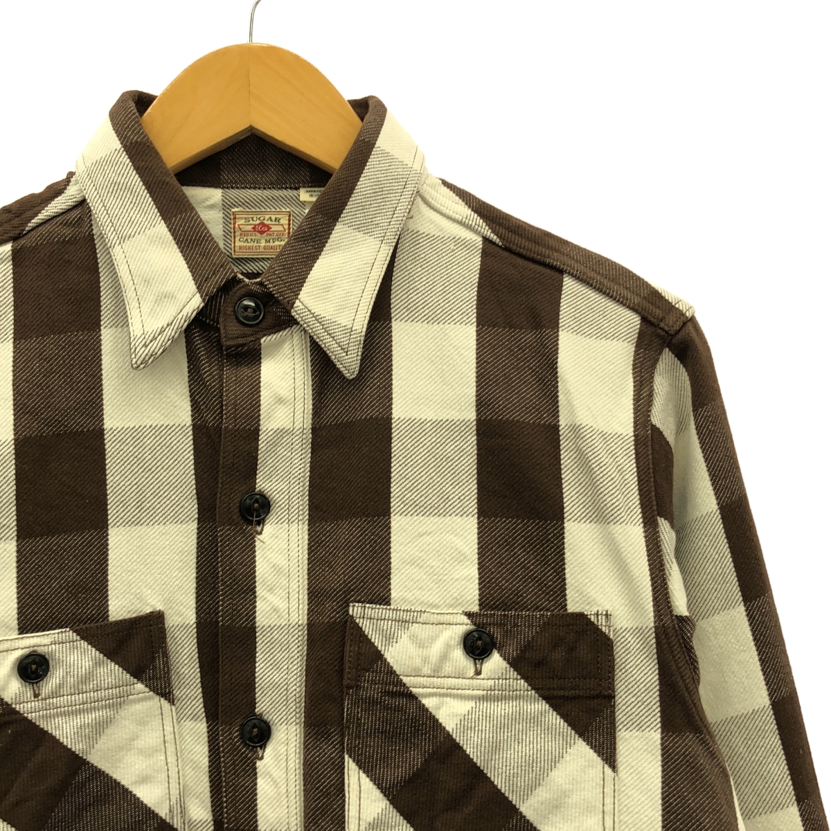 SUGAR CANE / シュガーケーン ブロック チェック 長袖 シャツ