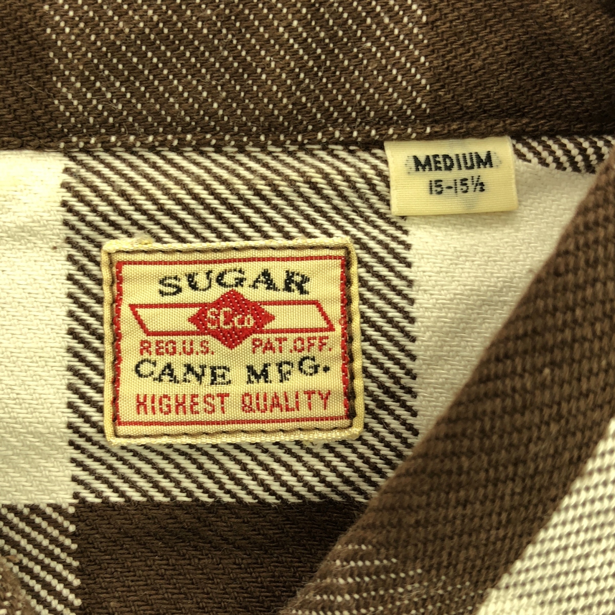 SUGAR CANE / シュガーケーン ブロック チェック 長袖 シャツ