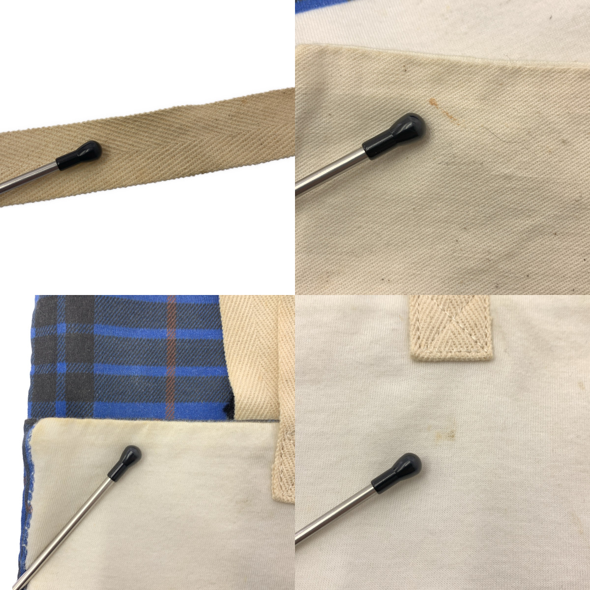 tricot COMME des GARCONS / トリココムデギャルソン コットン チェック柄 チェリー トートバッグ