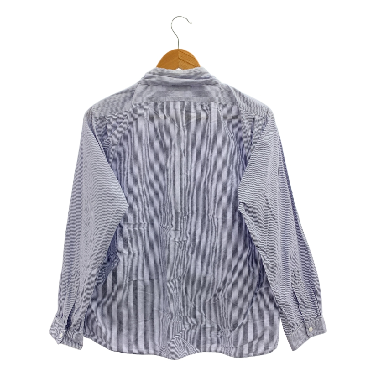YAECA / ヤエカ ストライプ ポケット付き スナップボタン シャツ