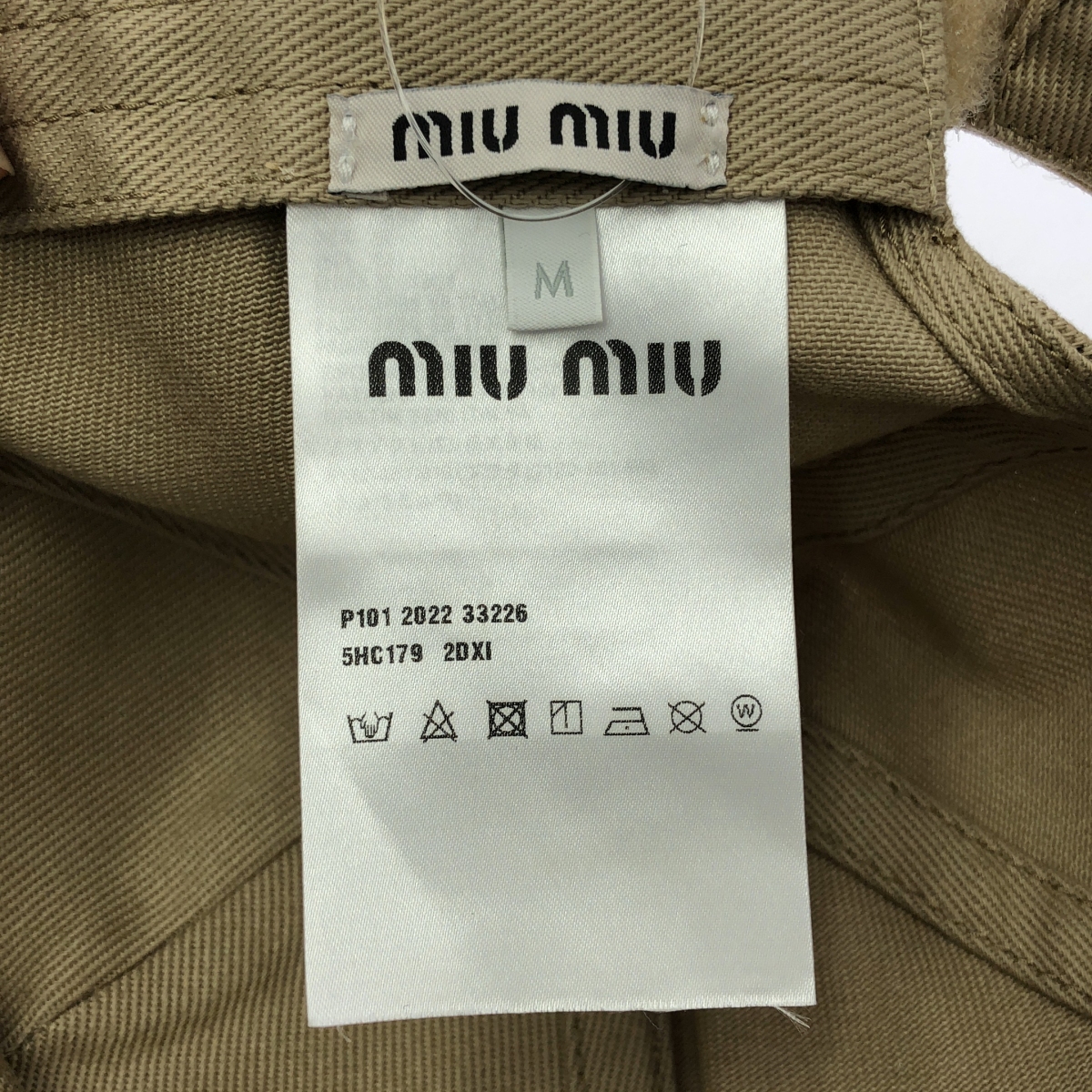 miu miu / ミュウミュウ ロゴ ベースボールキャップ