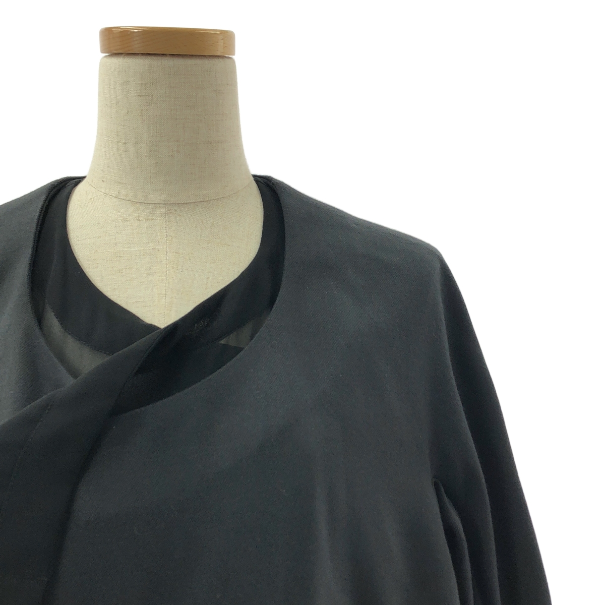 COMME des GARCONS / コムデギャルソン Dissonance / 不協和音 レイヤード ノーカラー ロングコート