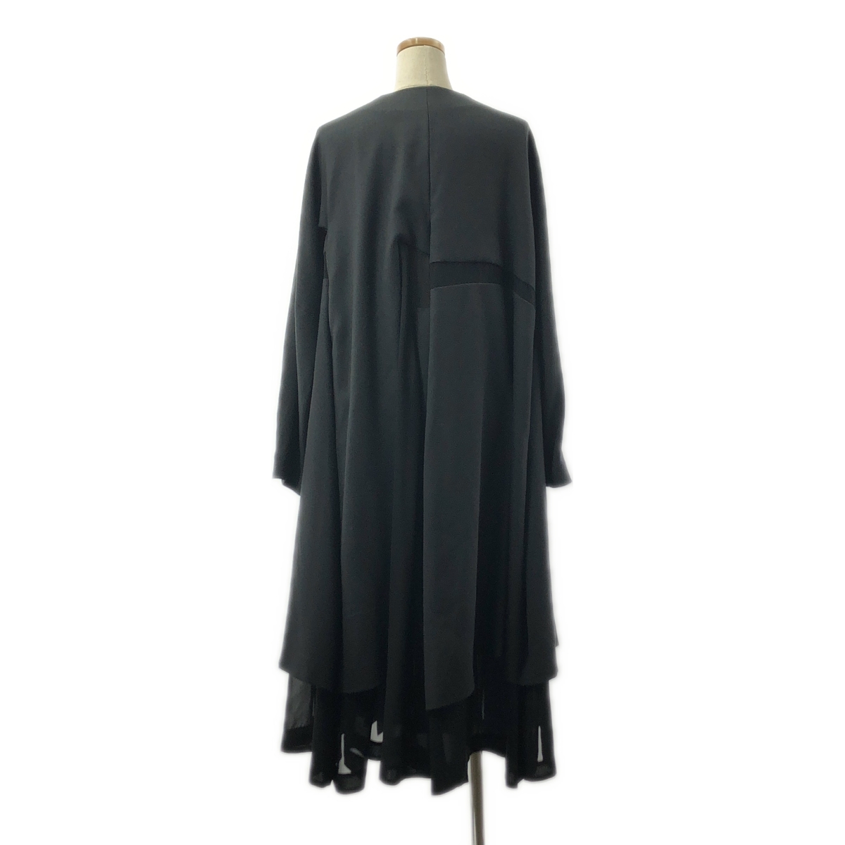 COMME des GARCONS / コムデギャルソン Dissonance / 不協和音 レイヤード ノーカラー ロングコート