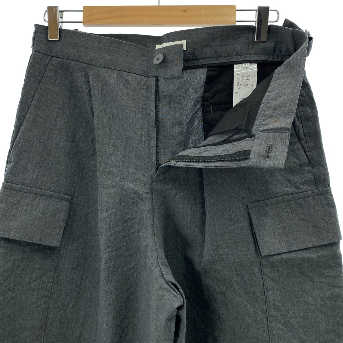 ATON / エイトン WOOL WASHI TROPICAL FIELD CARGO PANTS カーゴ パンツ