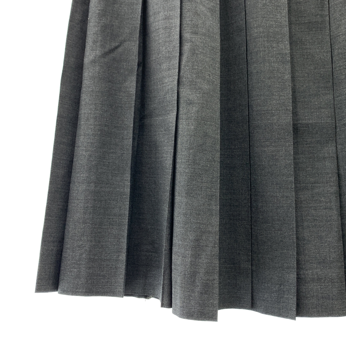 MARGARET HOWELL / マーガレットハウエル FINE WOOL POPLIN NARROW PLEAT SKIRT ファインウール ポプリン ナロープリーツ スカート