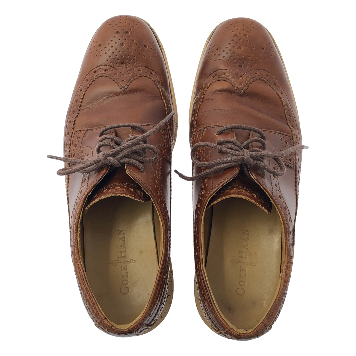 COLE HAAN / コールハーン レザー ウィングチップ ドレスシューズ 革靴