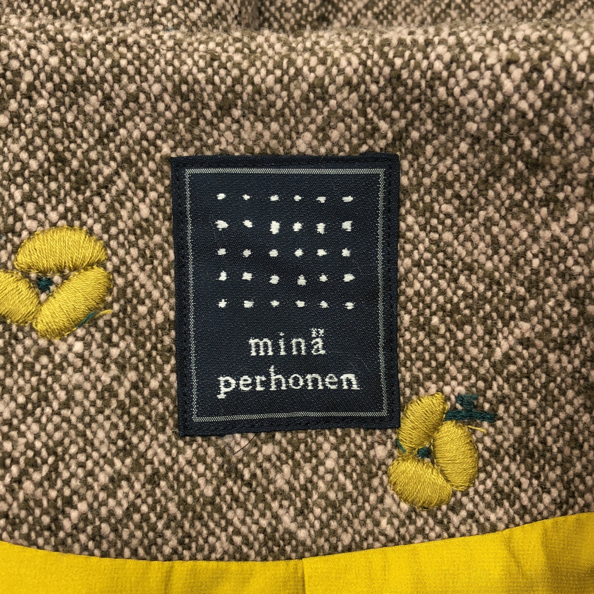 mina perhonen / ミナペルホネン ohayo フラワー刺しゅう ウール ジャケット