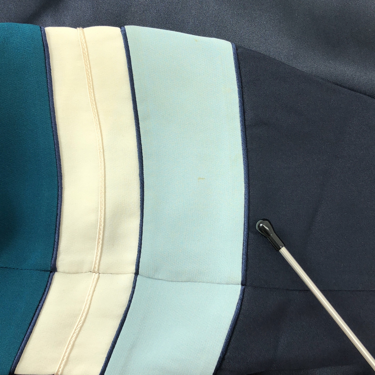 その他 シルク ボーダースリーブ プルオーバーワンピース