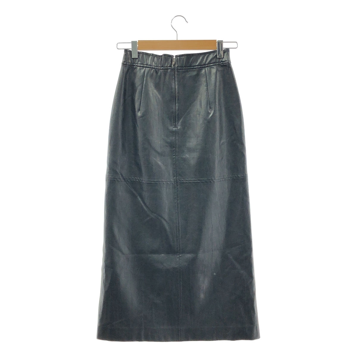 AMERI / アメリ DEEP SLIT SYNTHETIC LEATHER SKIRT / ディープスリット シンセティックレザー スカート