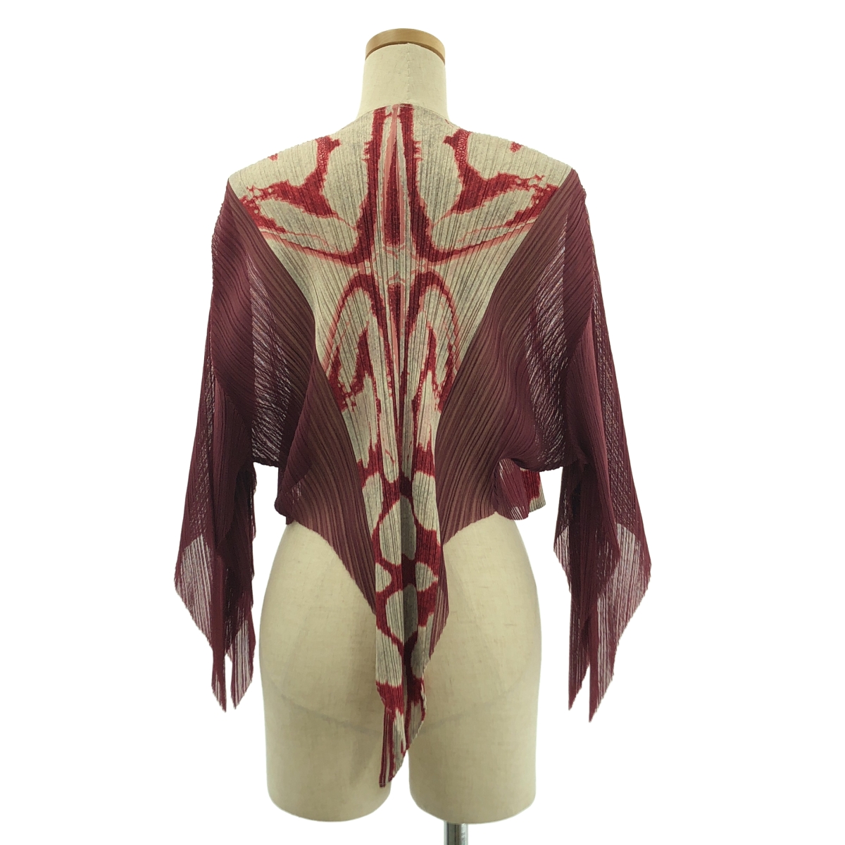 PLEATS PLEASE ISSEY MIYAKE / プリーツプリーズイッセイミヤケ Ikat Tribal Pleats 変形 プリーツ カーディガン