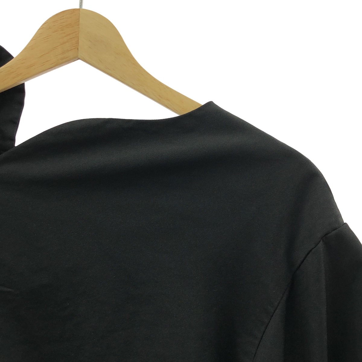 COMME des GARCONS / コムデギャルソン ポリエステル 製品加工 変形 立体 レイヤード フリルスリーブ オーバー ドレス ワンピース