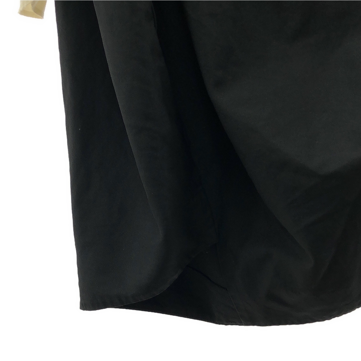 COMME des GARCONS / コムデギャルソン ポリエステル 製品加工 変形 立体 レイヤード フリルスリーブ オーバー ドレス ワンピース