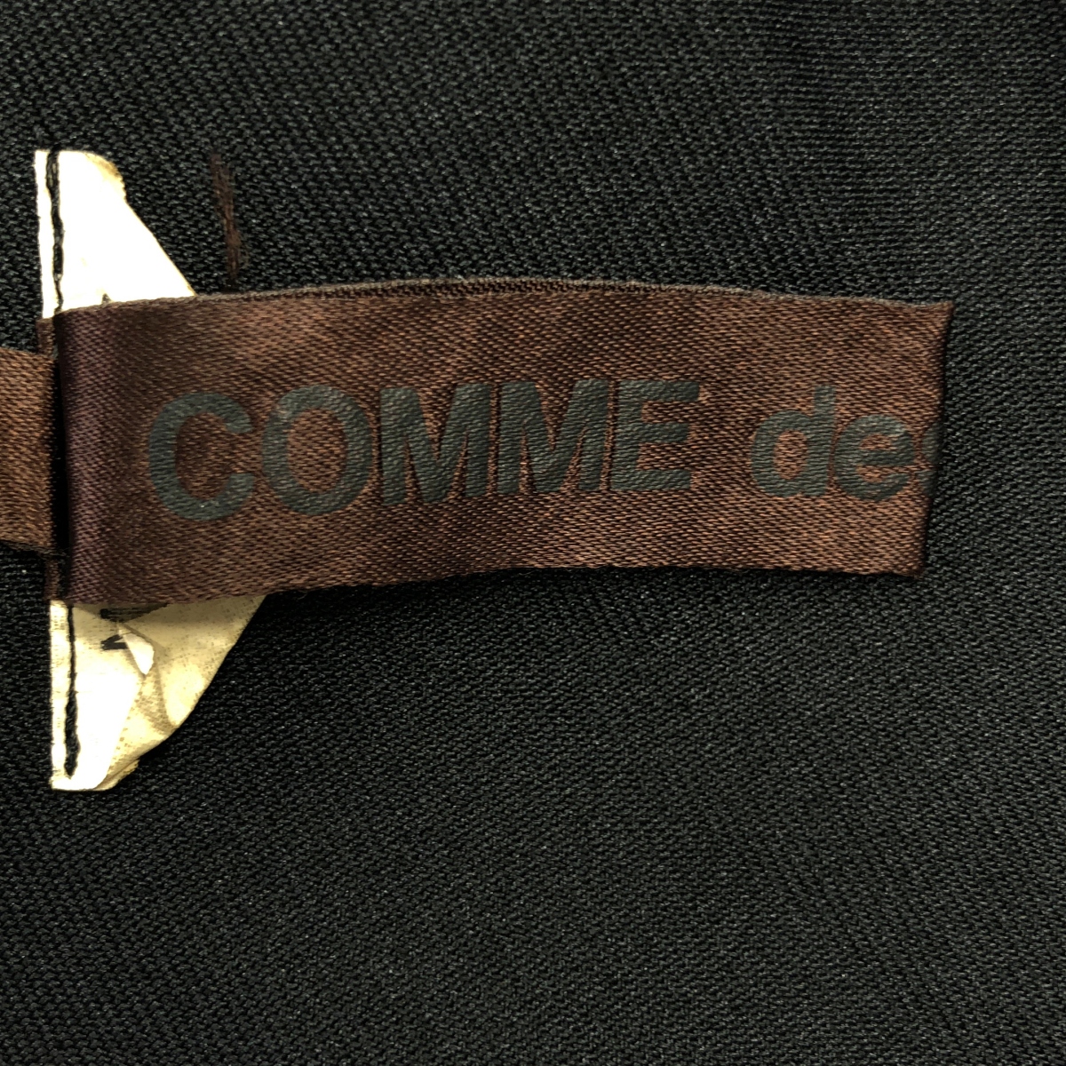 COMME des GARCONS / コムデギャルソン ポリエステル 製品加工 変形 立体 レイヤード フリルスリーブ オーバー ドレス ワンピース