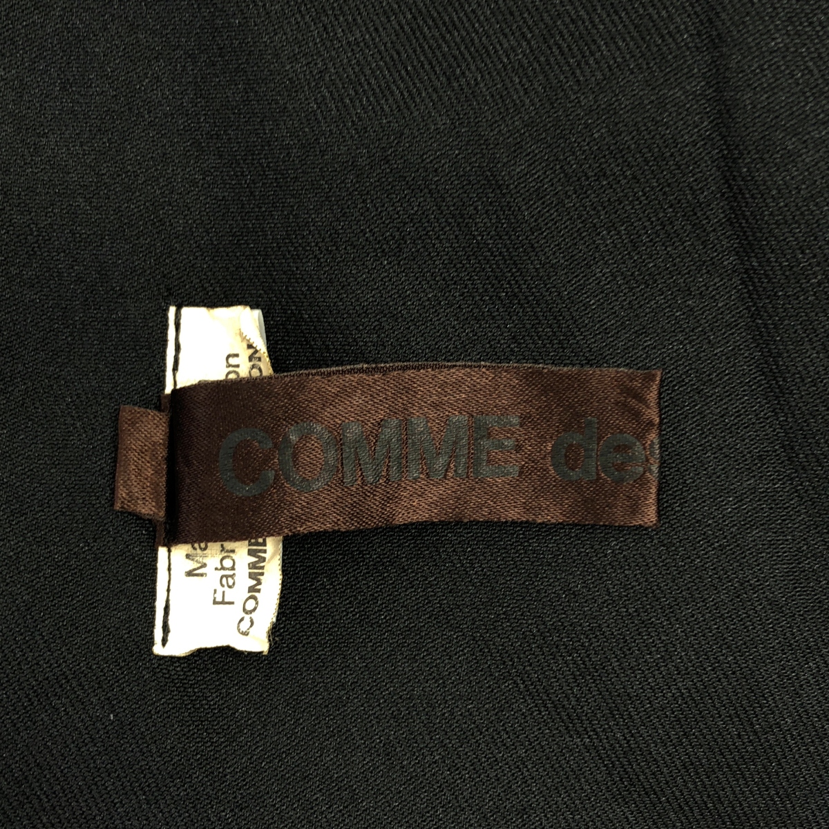 COMME des GARCONS / コムデギャルソン ポリエステル 製品加工 変形 立体 レイヤード フリルスリーブ オーバー ドレス ワンピース