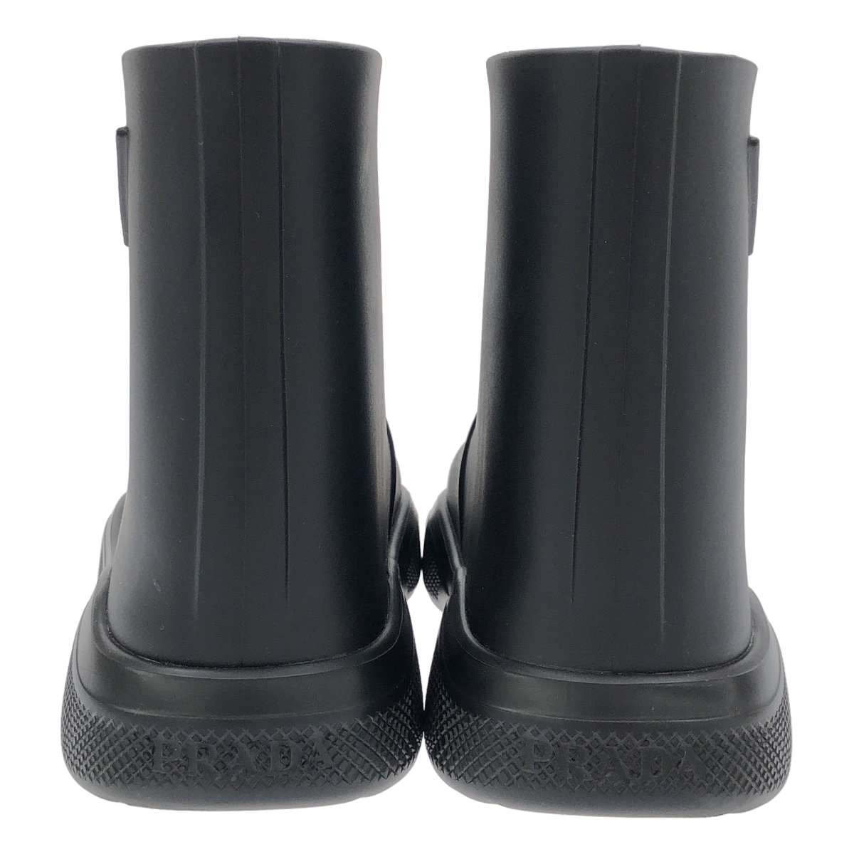 PRADA / プラダ トライアングルロゴ ラバー ブーツ