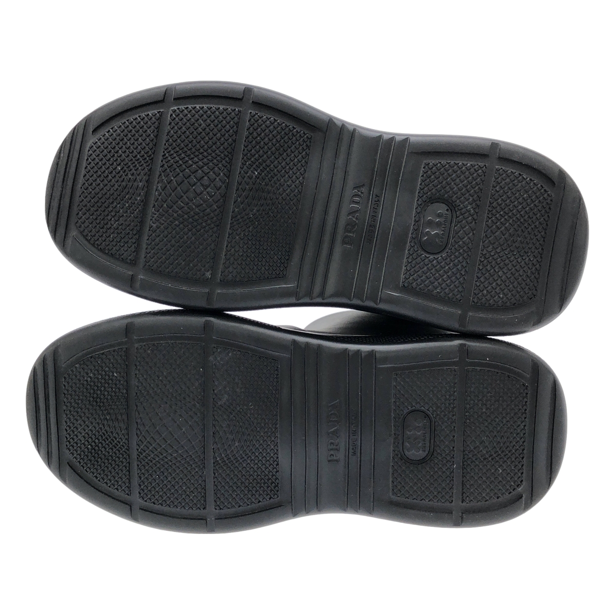 PRADA / プラダ トライアングルロゴ ラバー ブーツ