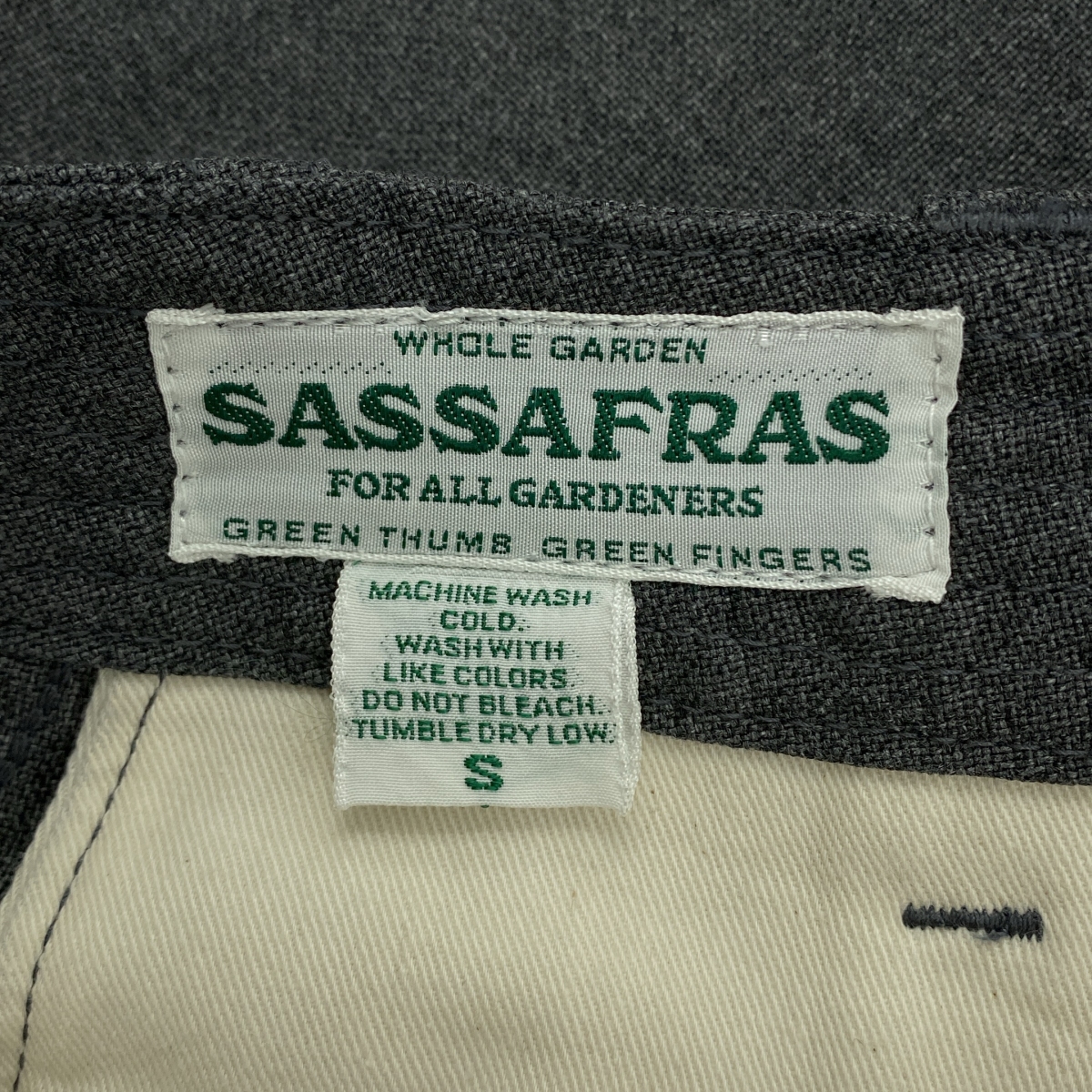 SASSAFRAS / ササフラス SPRAYER PANTS ポリエステル コットン スプレイヤーパンツ