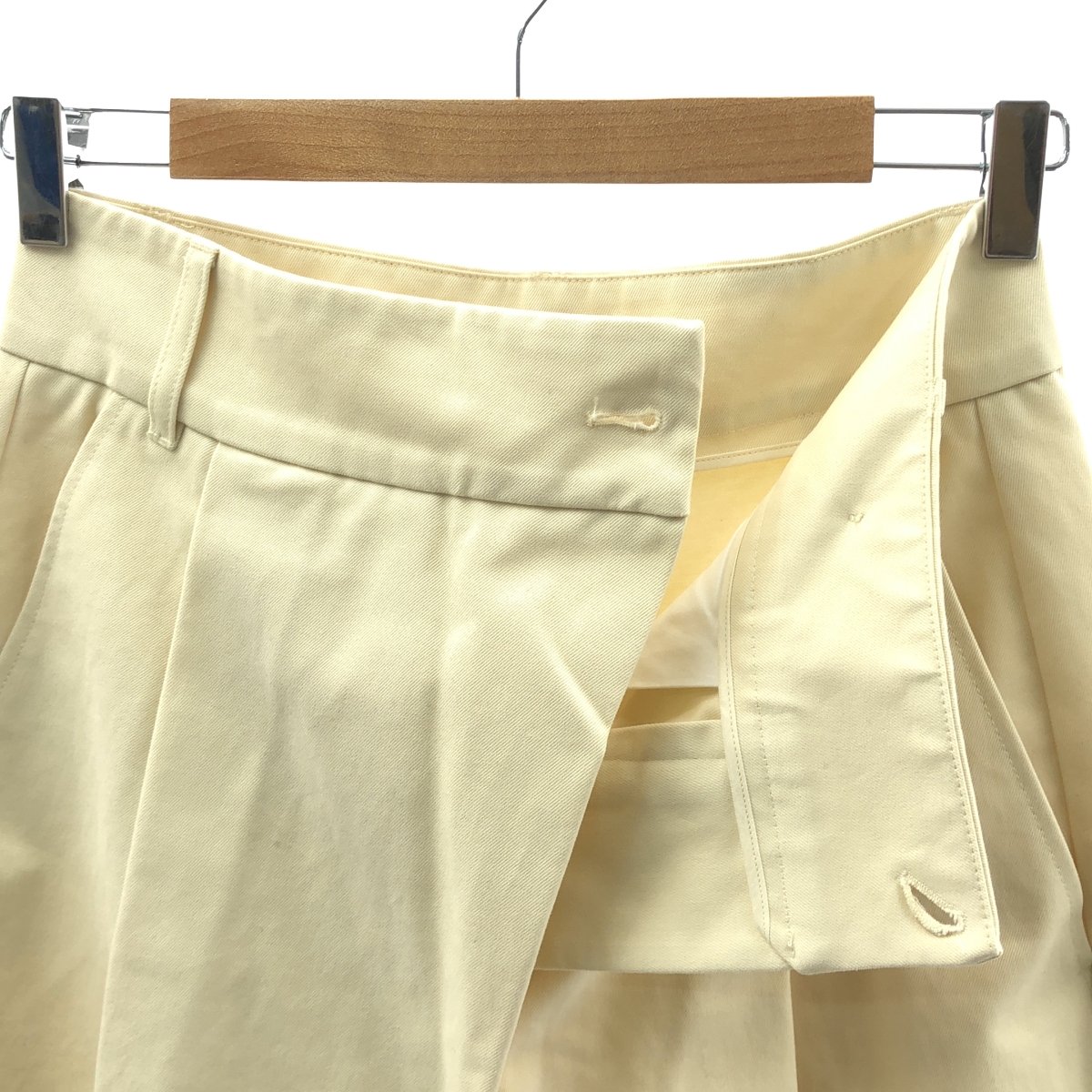 Studio Nicholson / スタジオニコルソン PEACHED COTTON TWILL WRAP PANTS / ピーチド コットン タック テーパード ワイド パンツ