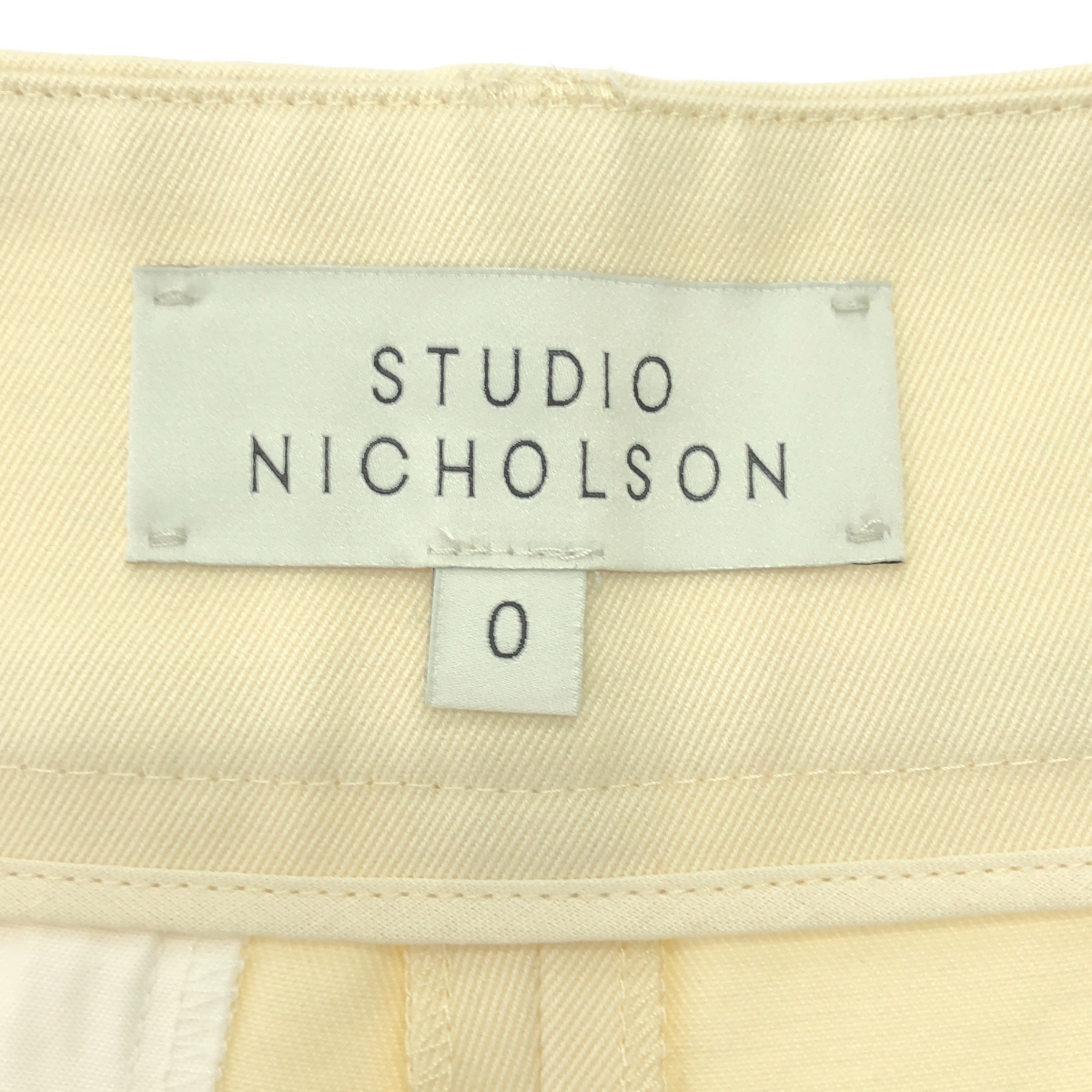 Studio Nicholson / スタジオニコルソン PEACHED COTTON TWILL WRAP PANTS / ピーチド コットン タック テーパード ワイド パンツ