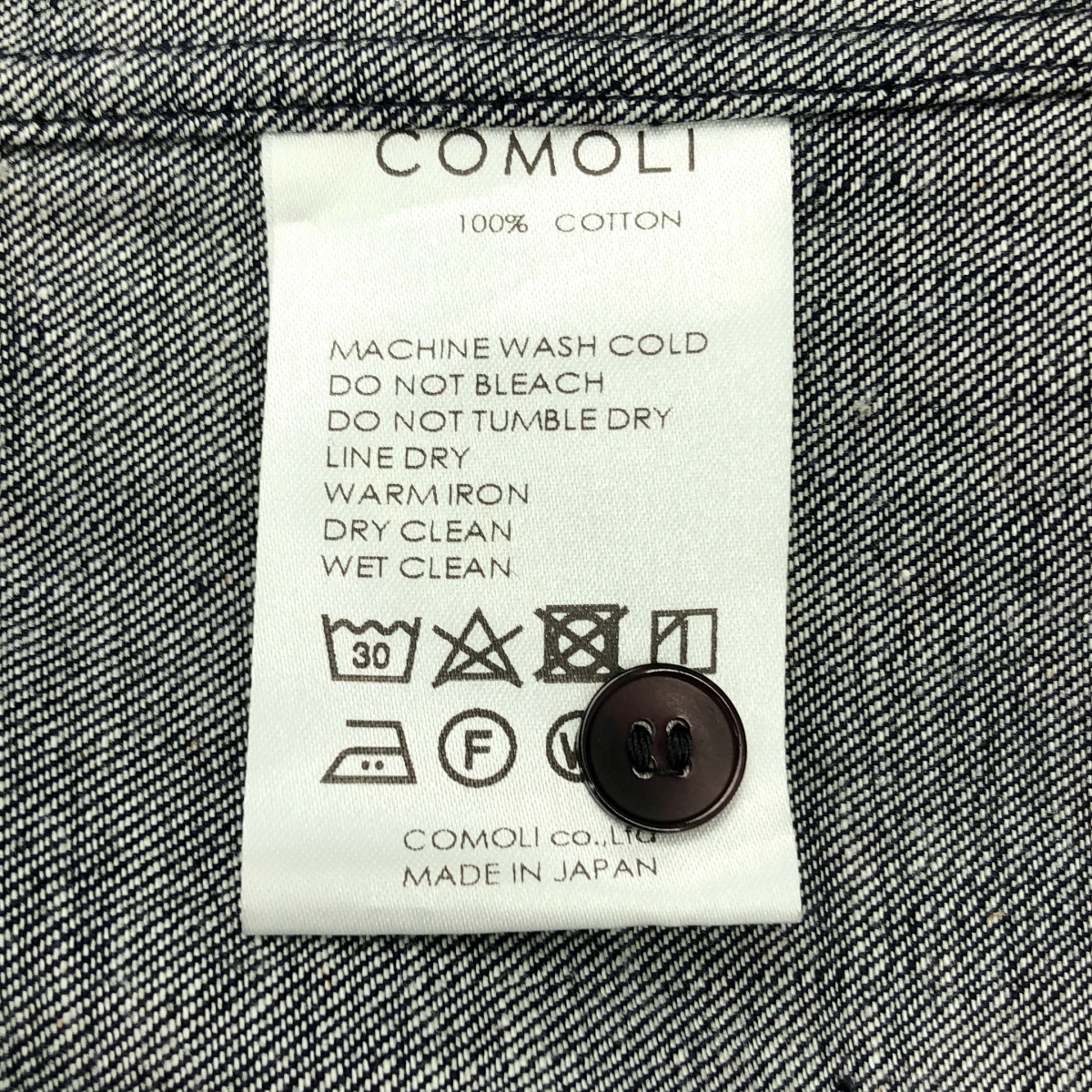 COMOLI / コモリ デニム コモリシャツ